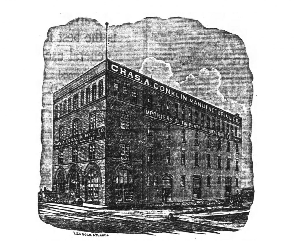 1891 Conklin builds 40,000 sq. ft. warehouse on Marietta Street