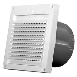 Speedi-Products Louver Eave Vent Ventilation 4 Inch White Micro Exhaust Venting 