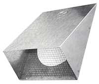 Heavy Galvanized Vent Hoods w/ Screen