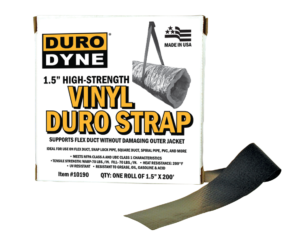 Vinyl Duro Strap for Flex Duct (Black)
