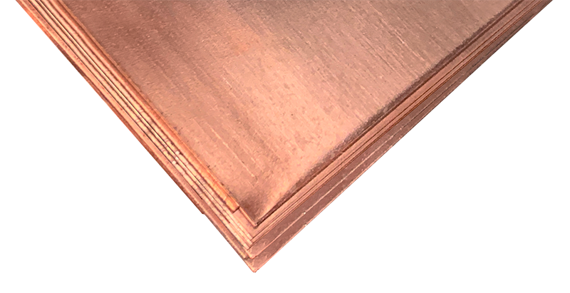 Copper C110 Sheet Metal- .02 - 3/8 Thicknesses- Half Hard