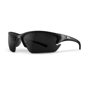 Quest Safety Glasses—Black Frames w/ Smoke Lenses
