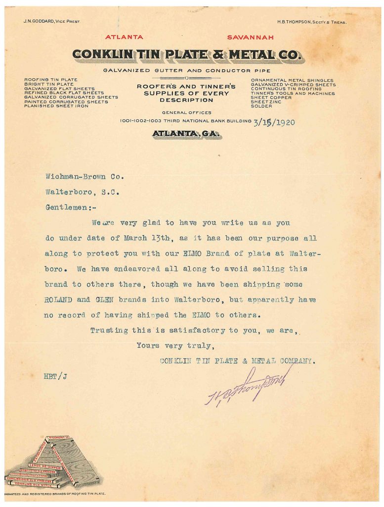 1920 Correspondence