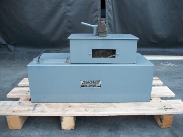 (SOLD) Used Lockformer 24Ga Pittsburgh Machine w/ Auto Guide Flange Attachment