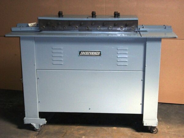 (SOLD) Used Lockformer 20 Ga Snaplock Machine w/ Male & Female Rolls