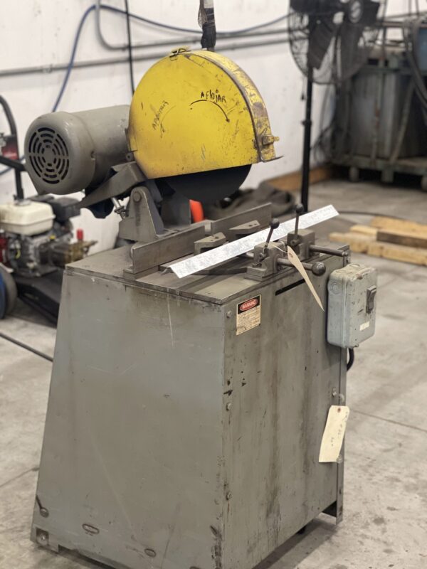 [SOLD] UM1313 Used Kalamazoo Abrasive 90 degree Chopsaw 220 volt 3PH