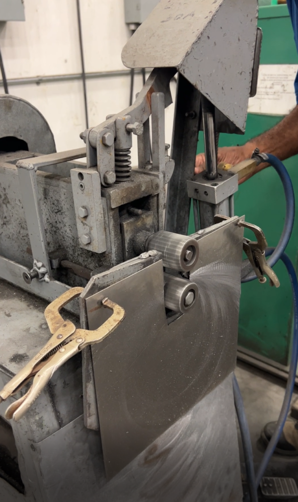 Used Pexto Power Crimping and Beading Machine with Crimp Rolls Only