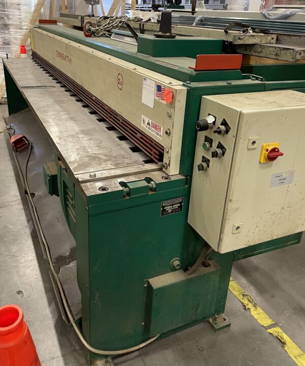 [SOLD] UM1380 Used Tennsmith LM1014-PPF 10 ft 14Ga Mechanical Shear w/ Performance Package Front Drop